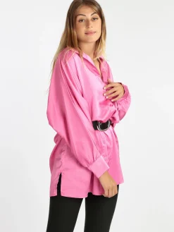 Vanita Maxi camicia donna con manica a pipistrello