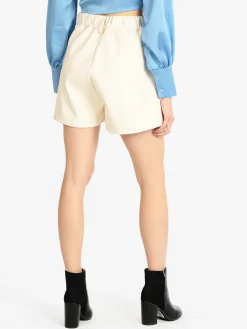 Vanita Shorts da donna in ecopelle