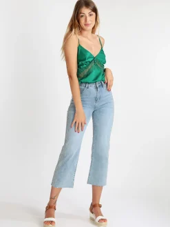 Vanita Top donna effetto raso