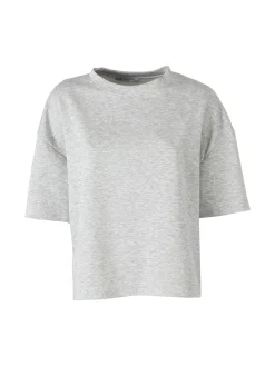 Vanita T-shirt donna oversize in felpa - grigio