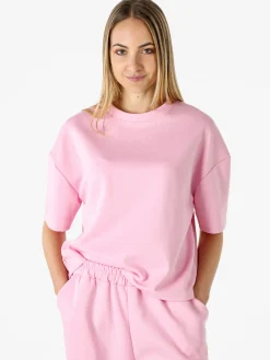 Vanita T-shirt donna oversize in felpa - rosa