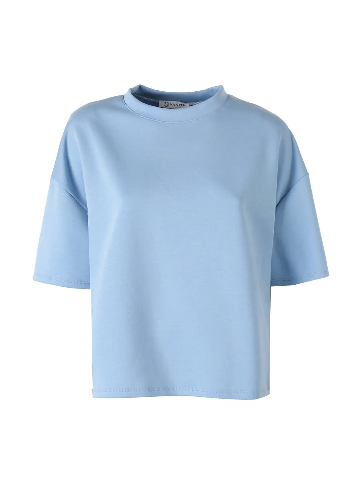 Vanita T-shirt donna oversize in felpa - bianco