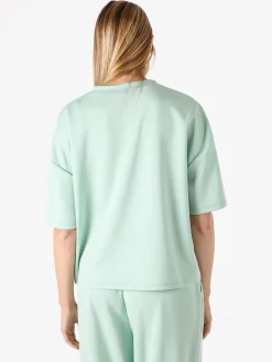 Vanita T-shirt donna oversize in felpa - acqua marina