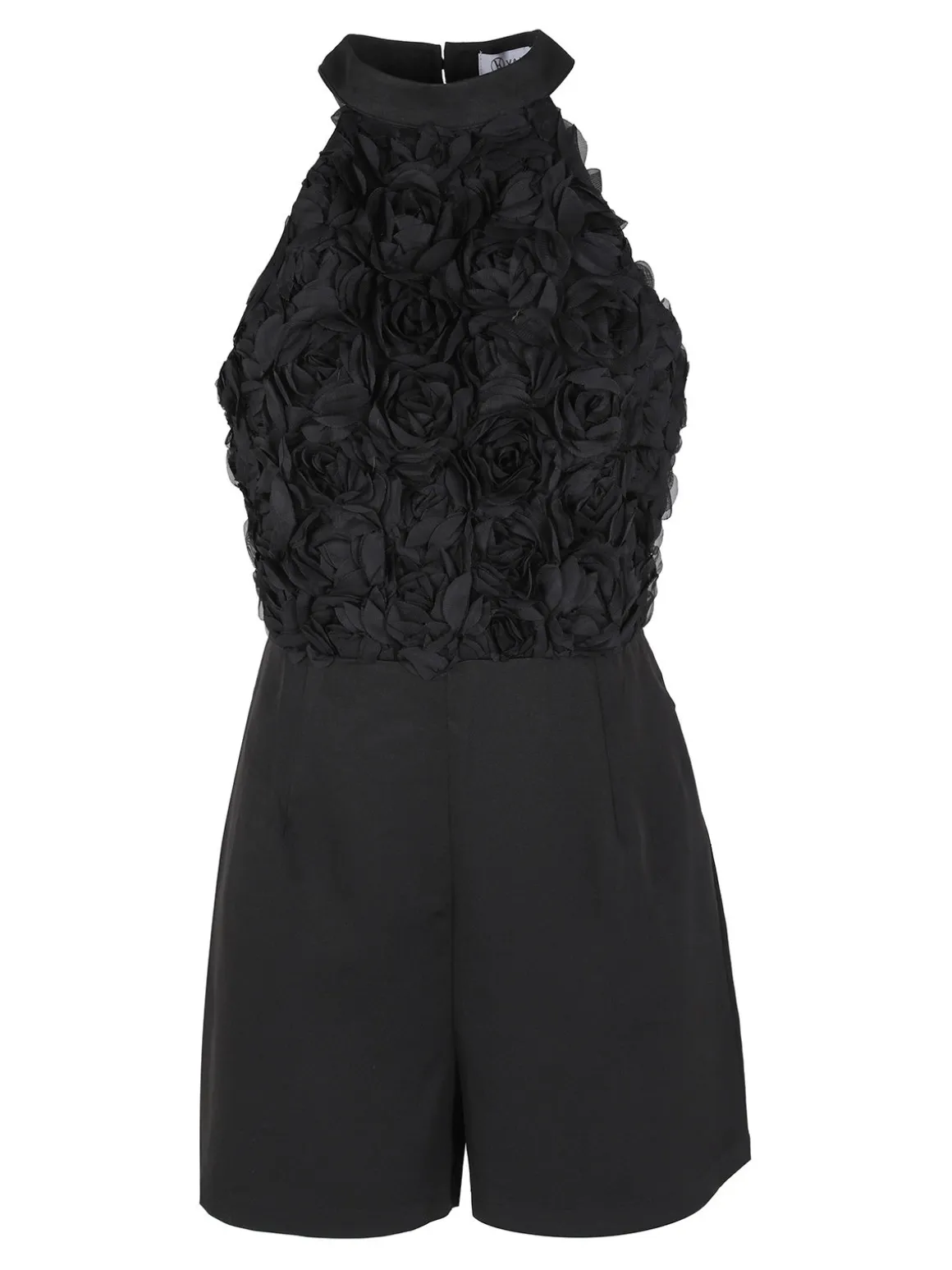 Vanita Tuta jumpsuite elegante da donna con allacciatura al collo