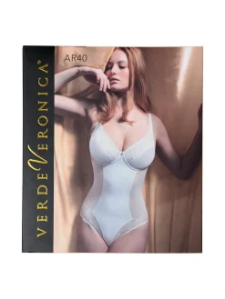 Verde Veronica AR40 Body donna con pizzo senza ferretto coppa D - nero