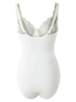 Verde Veronica AR40 Body donna con pizzo senza ferretto coppa C - nero