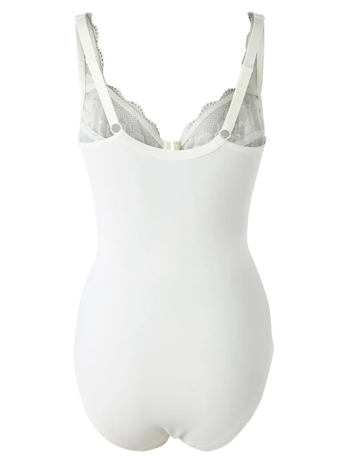 Verde Veronica AR42 Body donna con pizzo coppa D con ferretto - panna