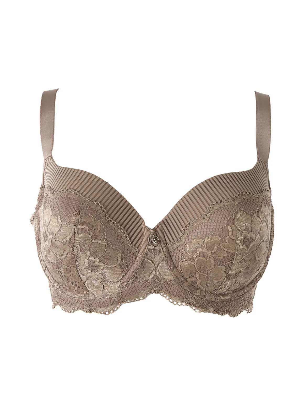 Verde Veronica AR14D Reggiseno preformato imbottito con ferretto coppa D - fango
