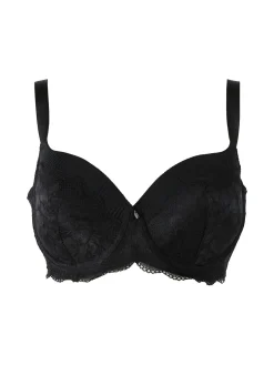 Verde Veronica AR14D Reggiseno preformato imbottito con ferretto coppa D - nero