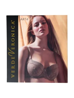 Verde Veronica AR14 Reggiseno imbottito preformato con ferretto coppa E - panna