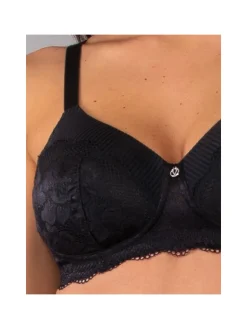 Verde Veronica AR16 Reggiseno imbottito preformato senza ferretto coppa D - nero
