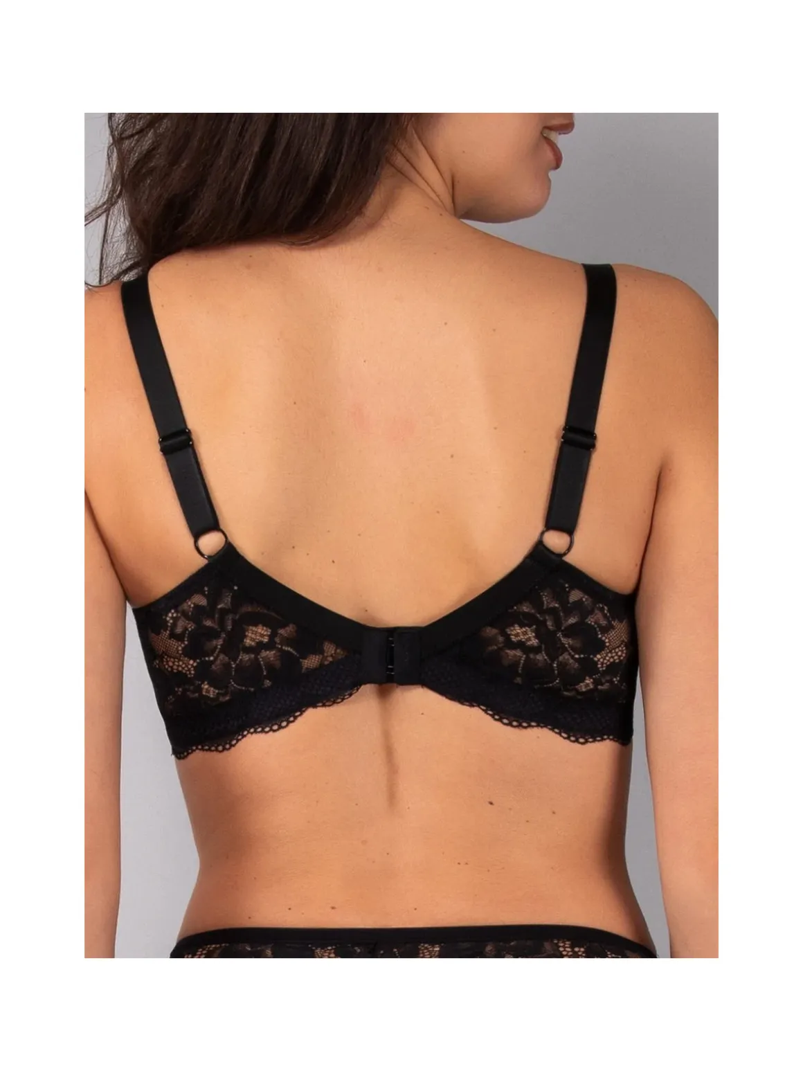 Verde Veronica AR14 Reggiseno imbottito preformato con ferretto coppa E - nero