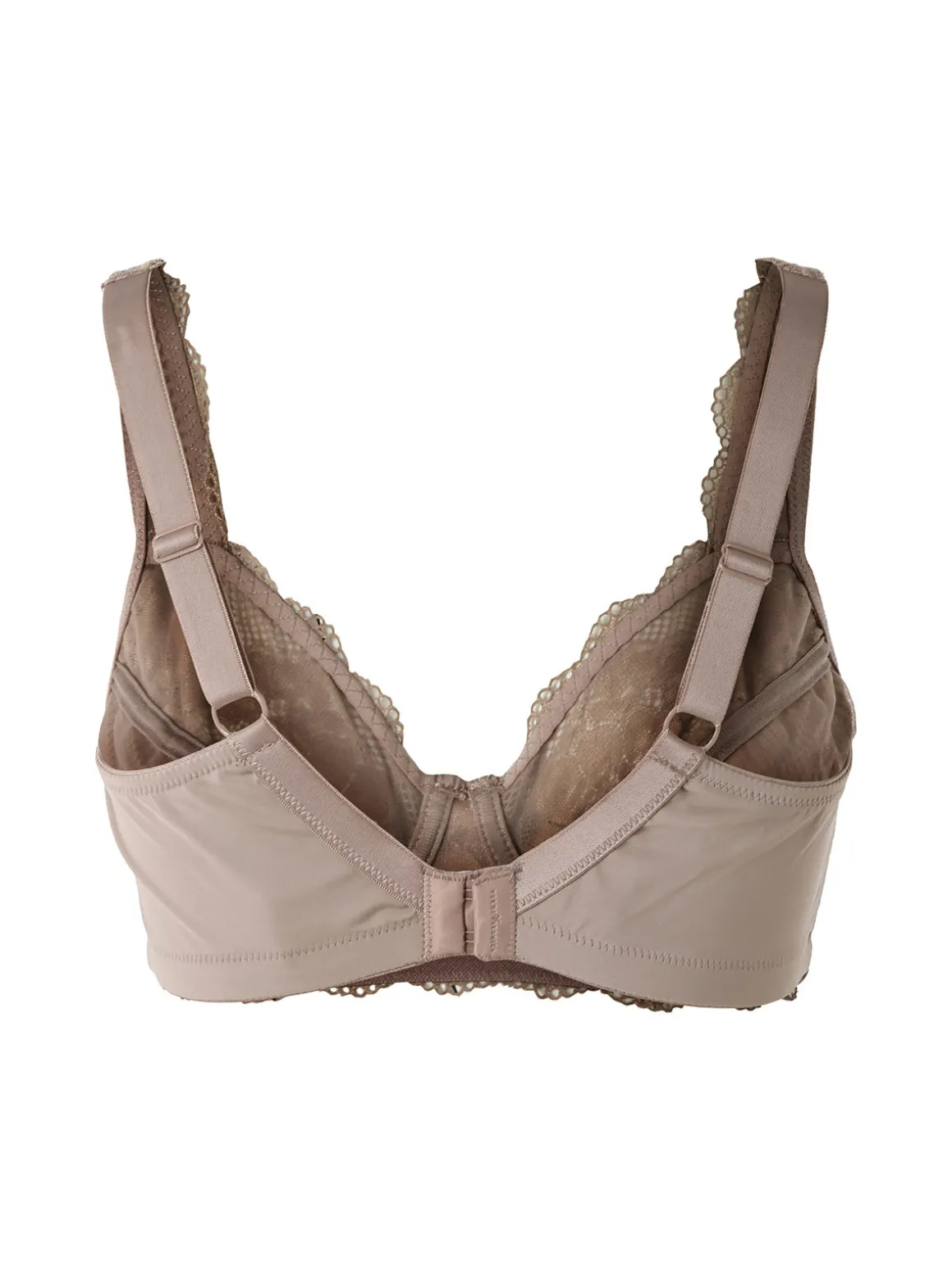 Verde Veronica AR10 Reggiseno preformato con pizzo senza ferretto coppa D - fango