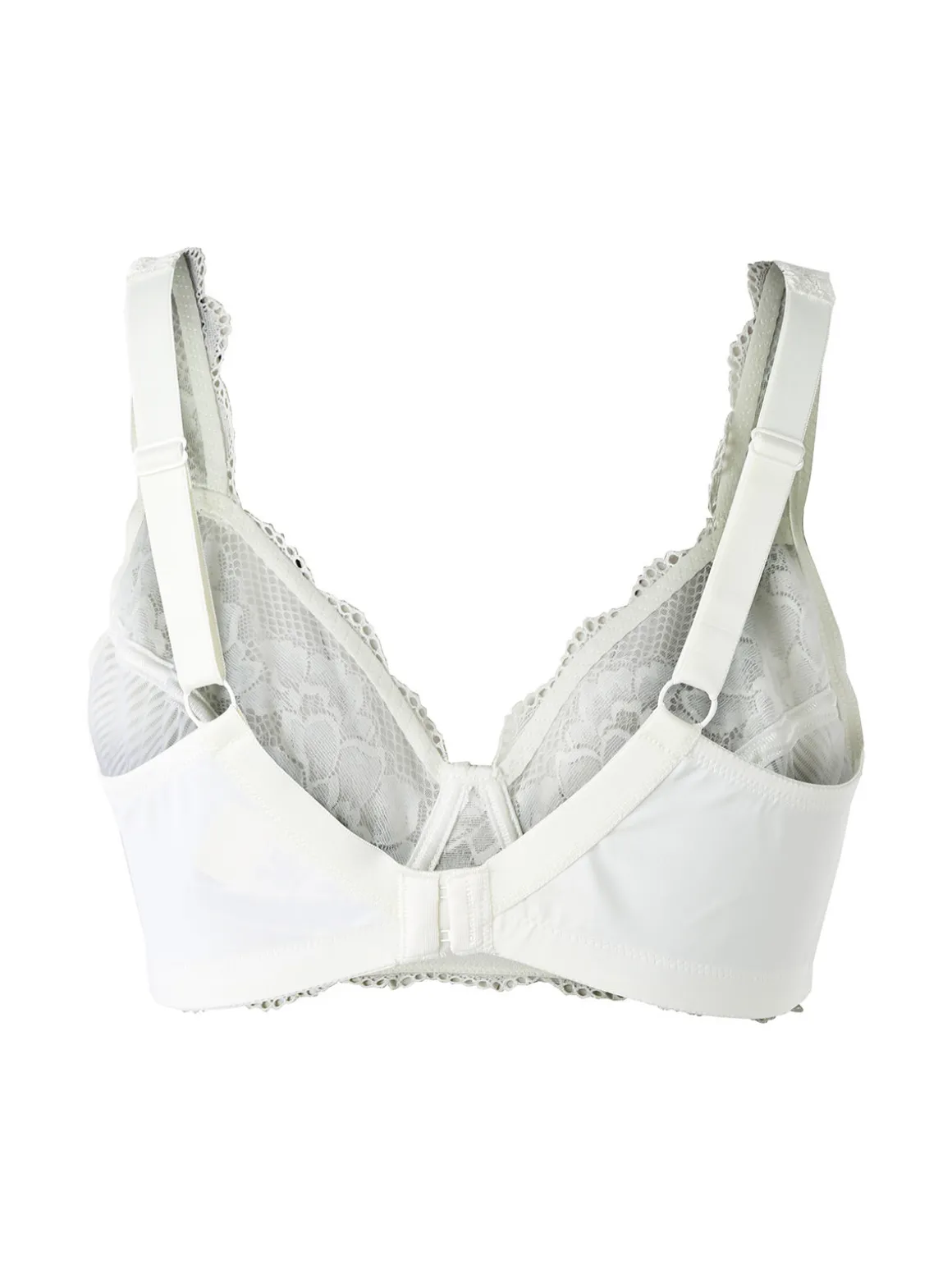 Verde Veronica AR10 Reggiseno preformato con pizzo senza ferretto coppa D - panna