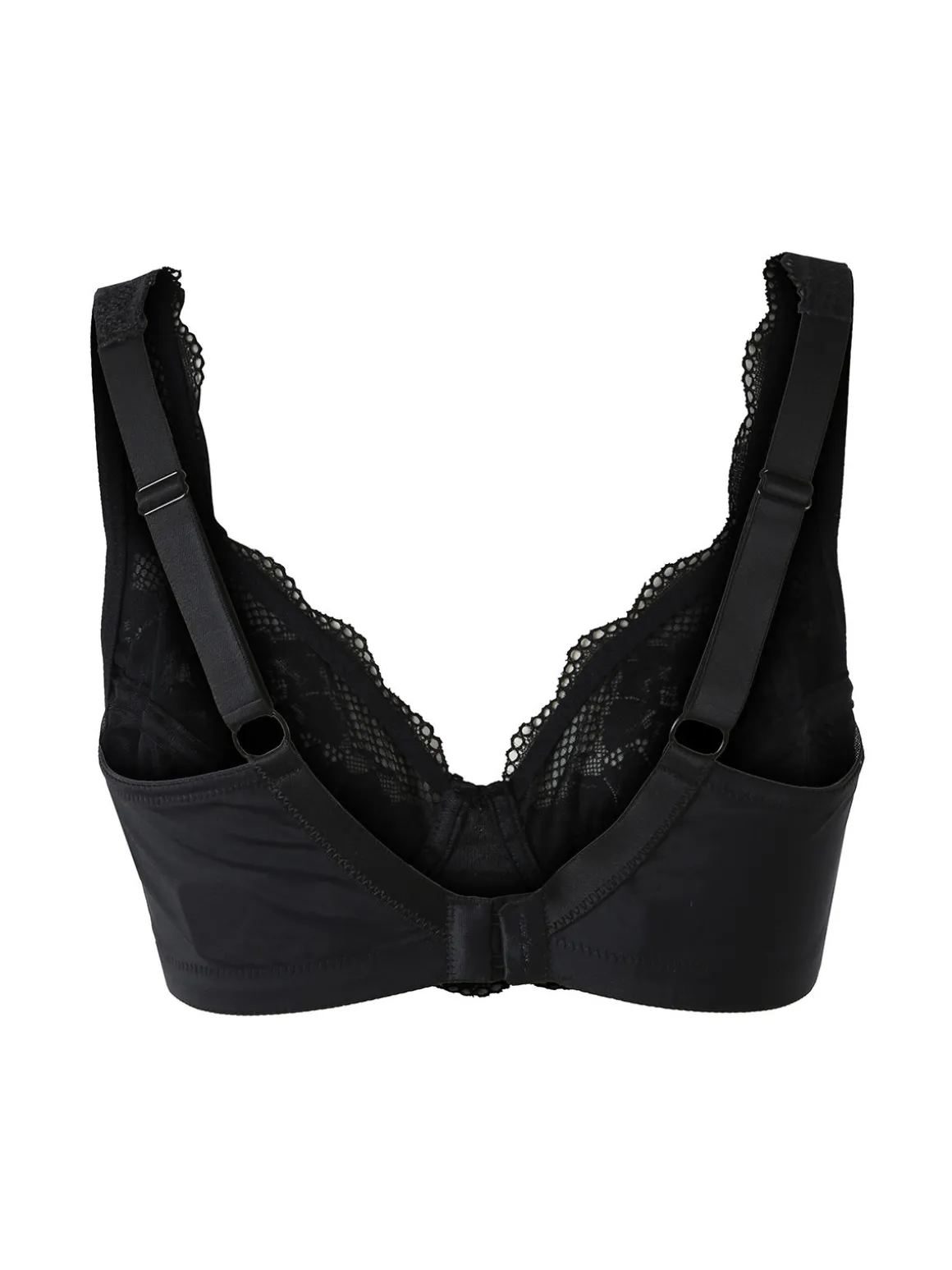 Verde Veronica AR10 Reggiseno preformato con pizzo senza ferretto coppa C - nero