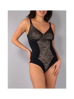 Verde Veronica DR40C Body francese donna senza ferretto coppa C - nero