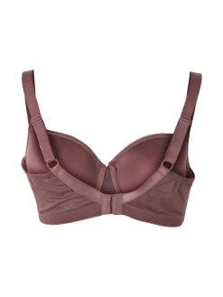 Verde Veronica DR16C Reggiseno donna imbottito senza ferretto COPPA C - bordeaux