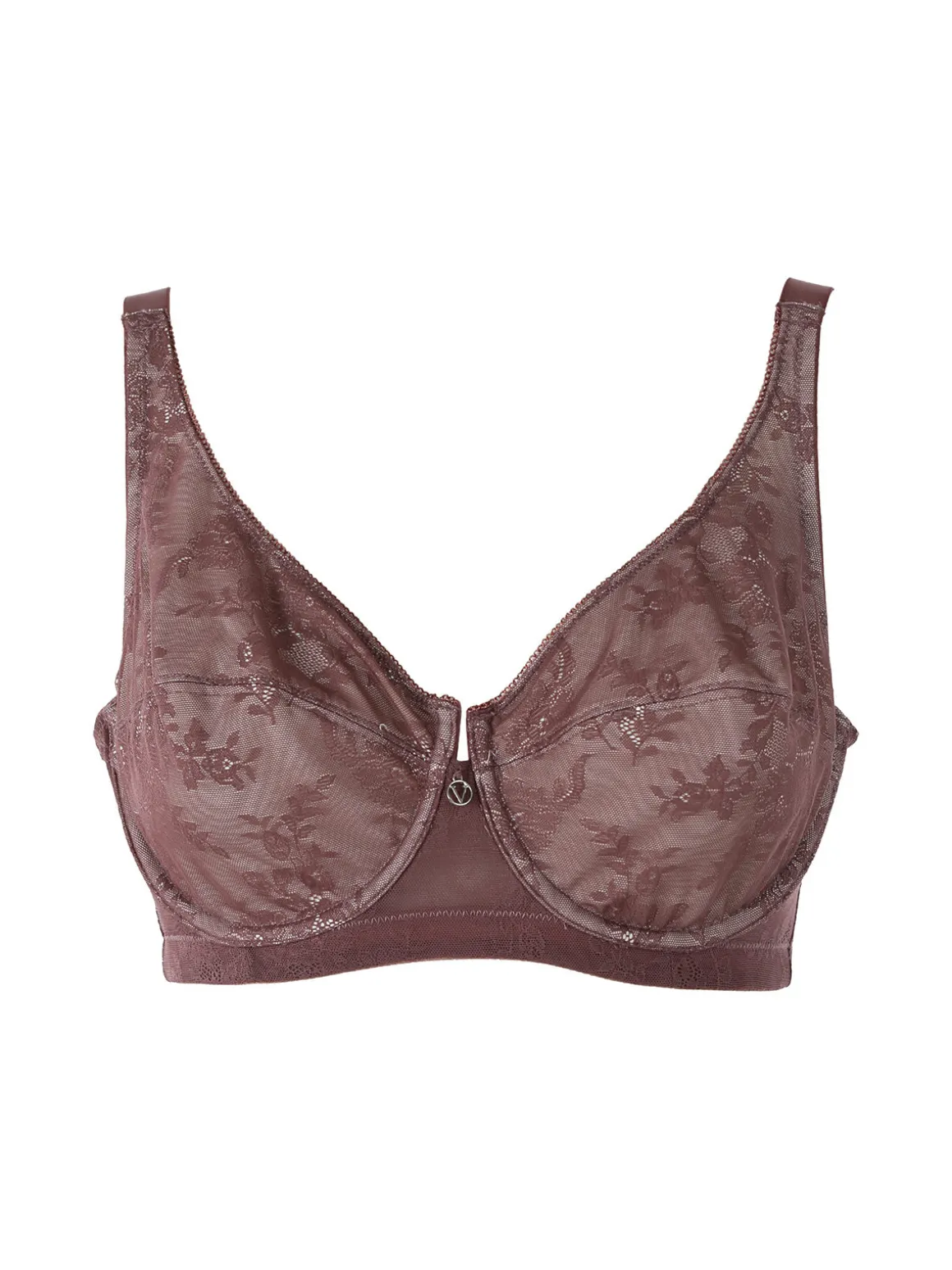 Verde Veronica DR12C Reggiseno donna sfoderato con ferretto coppa C - bordeaux