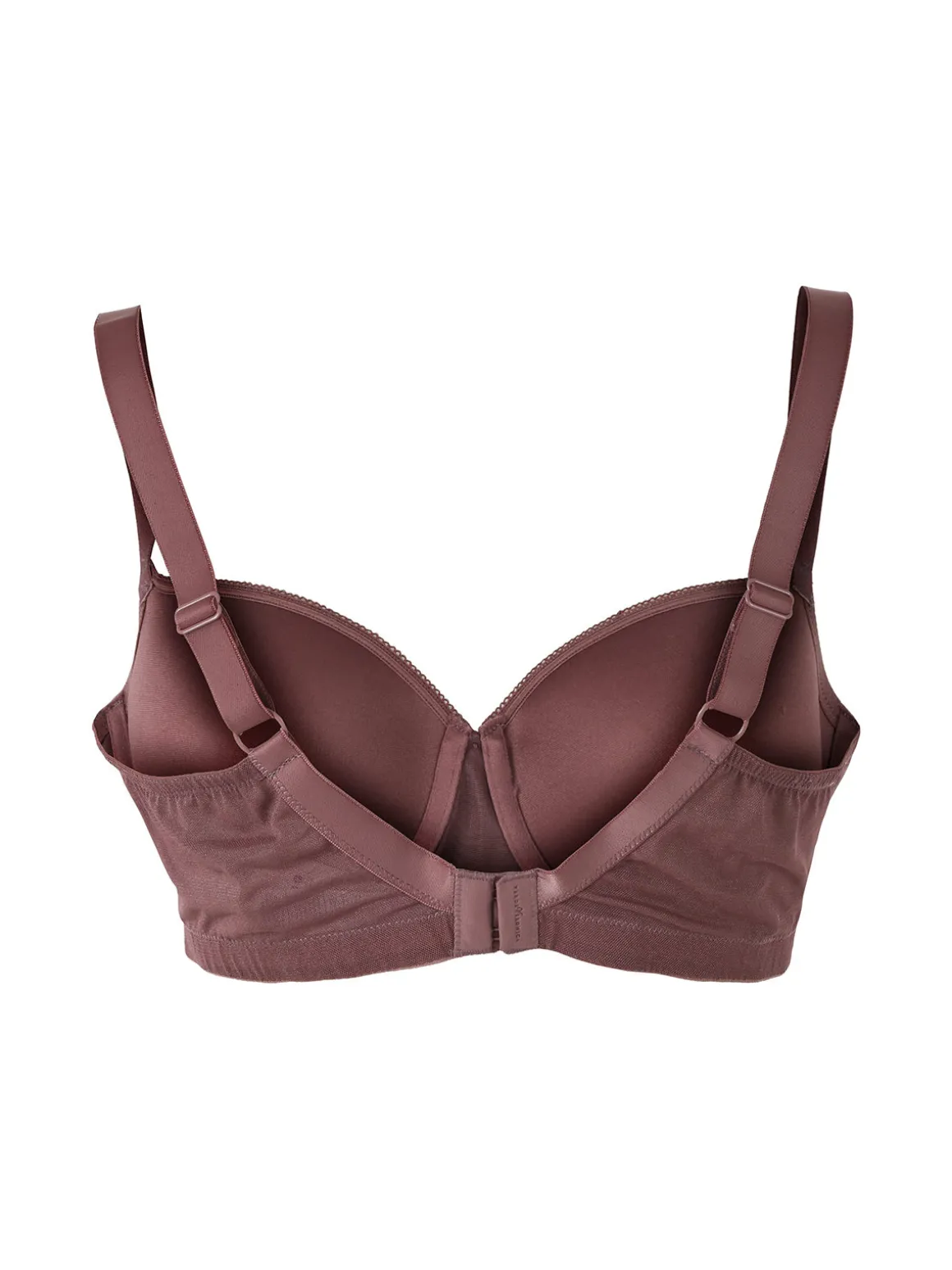 Verde Veronica DR14C Reggiseno donna imbottito con ferretto e coppa C preformata - bordeaux