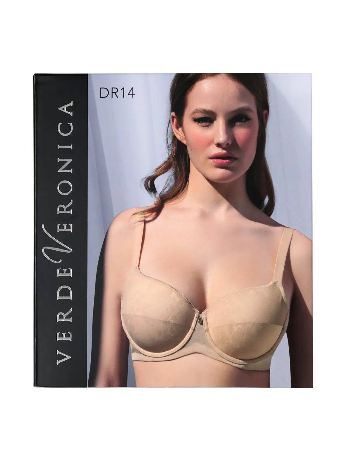 Verde Veronica DR14C Reggiseno donna imbottito con ferretto e coppa C preformata - bordeaux