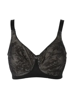 Verde Veronica DR10C Reggiseno donna francese senza ferretto coppa C - nero