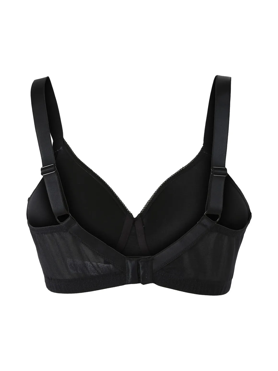 Verde Veronica DR16C Reggiseno donna imbottito senza ferretto COPPA C - nero