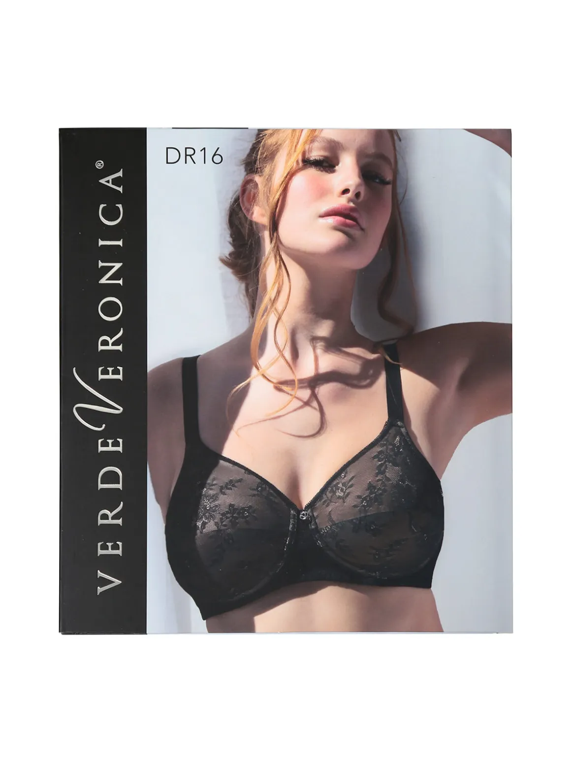 Verde Veronica DR16C Reggiseno donna imbottito senza ferretto COPPA C - nero