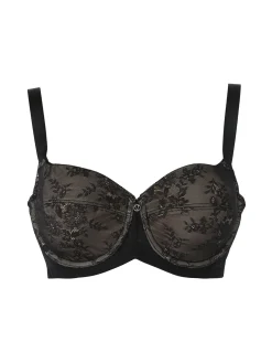 Verde Veronica DR14C Reggiseno donna imbottito con ferretto e coppa C preformata - nero