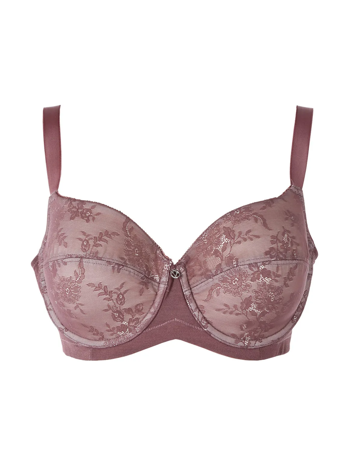 Verde Veronica DR14D Reggiseno donna preformato con coppe imbottite e ferretto coppa D - bordeaux