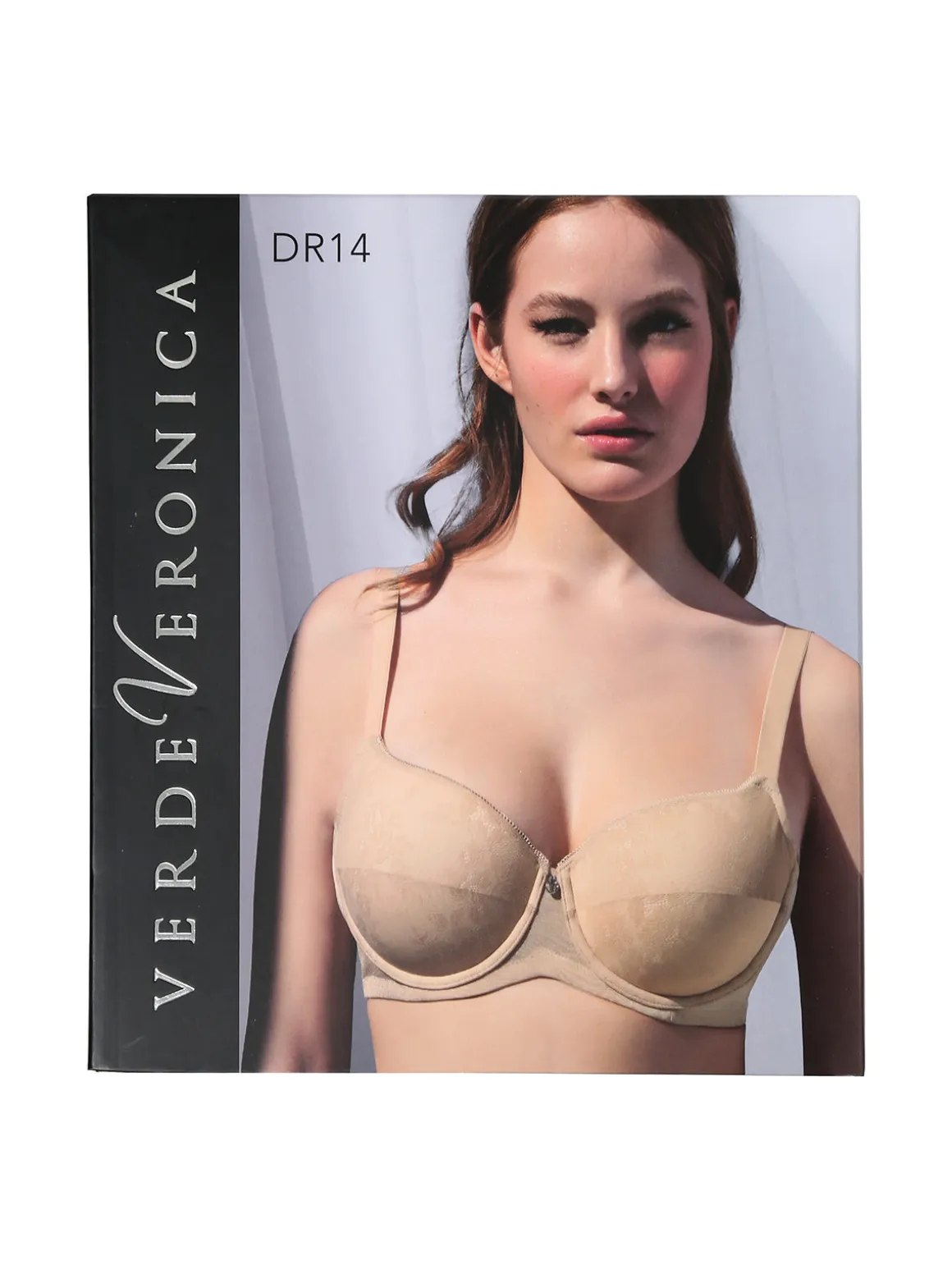 Verde Veronica DR14D Reggiseno donna preformato con coppe imbottite e ferretto coppa D - bordeaux