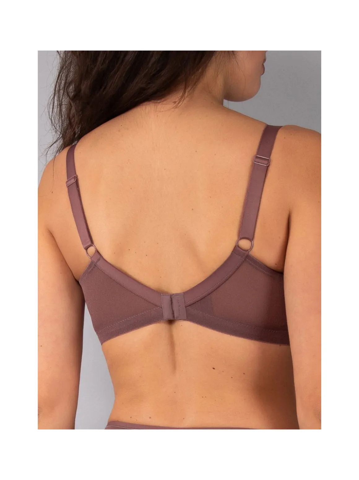 Verde Veronica DR10D Reggiseno donna francese senza ferretto coppa D - bordeaux