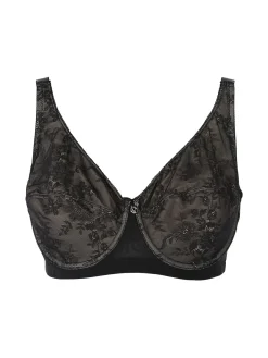 Verde Veronica DR12D Reggiseno donna preformato con ferretto coppa D - nero