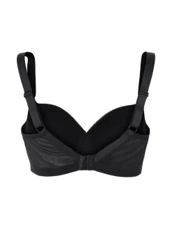 Verde Veronica DR14D Reggiseno donna preformato con coppe imbottite e ferretto coppa D - nero