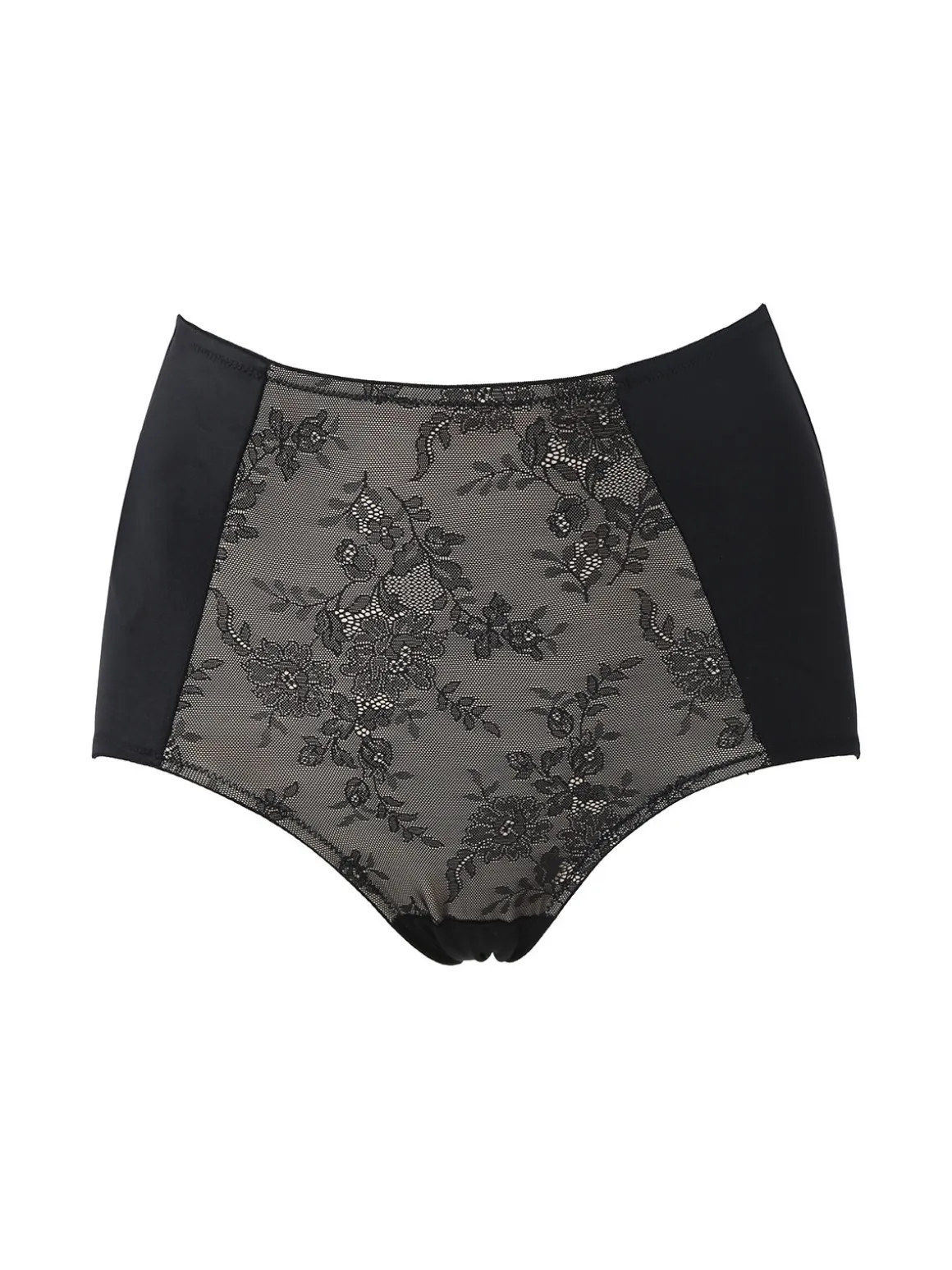 Verde Veronica DR39 Guaina donna con dettaglio in pizzo - nero