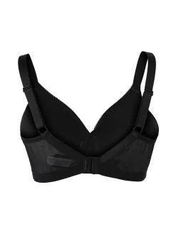 Verde Veronica DR16 Reggiseno donna imbottito senza ferretto coppa D - nero