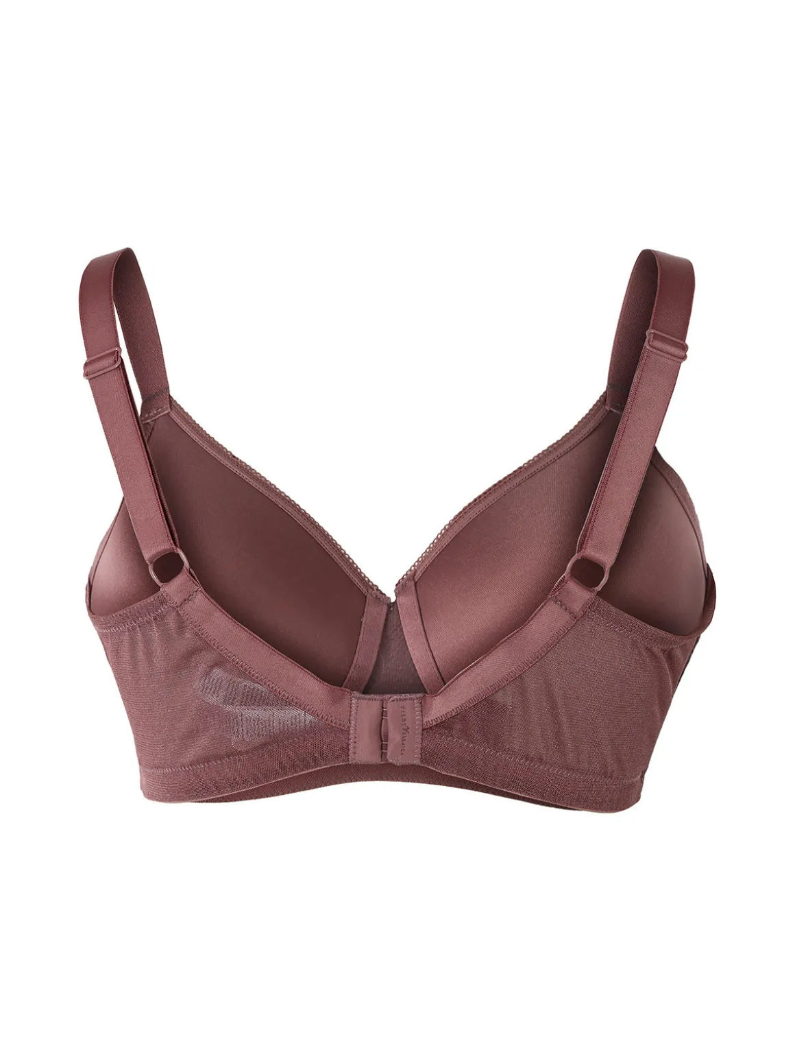 Verde Veronica DR16 Reggiseno donna imbottito senza ferretto coppa D - bordeaux