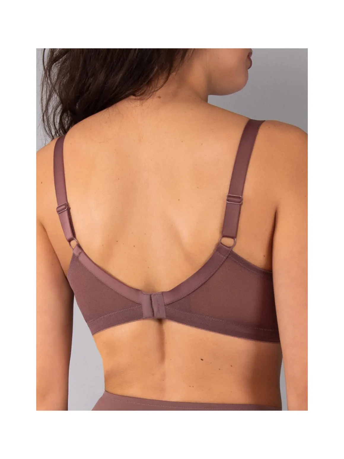 Verde Veronica DR16 Reggiseno donna imbottito senza ferretto coppa D - bordeaux