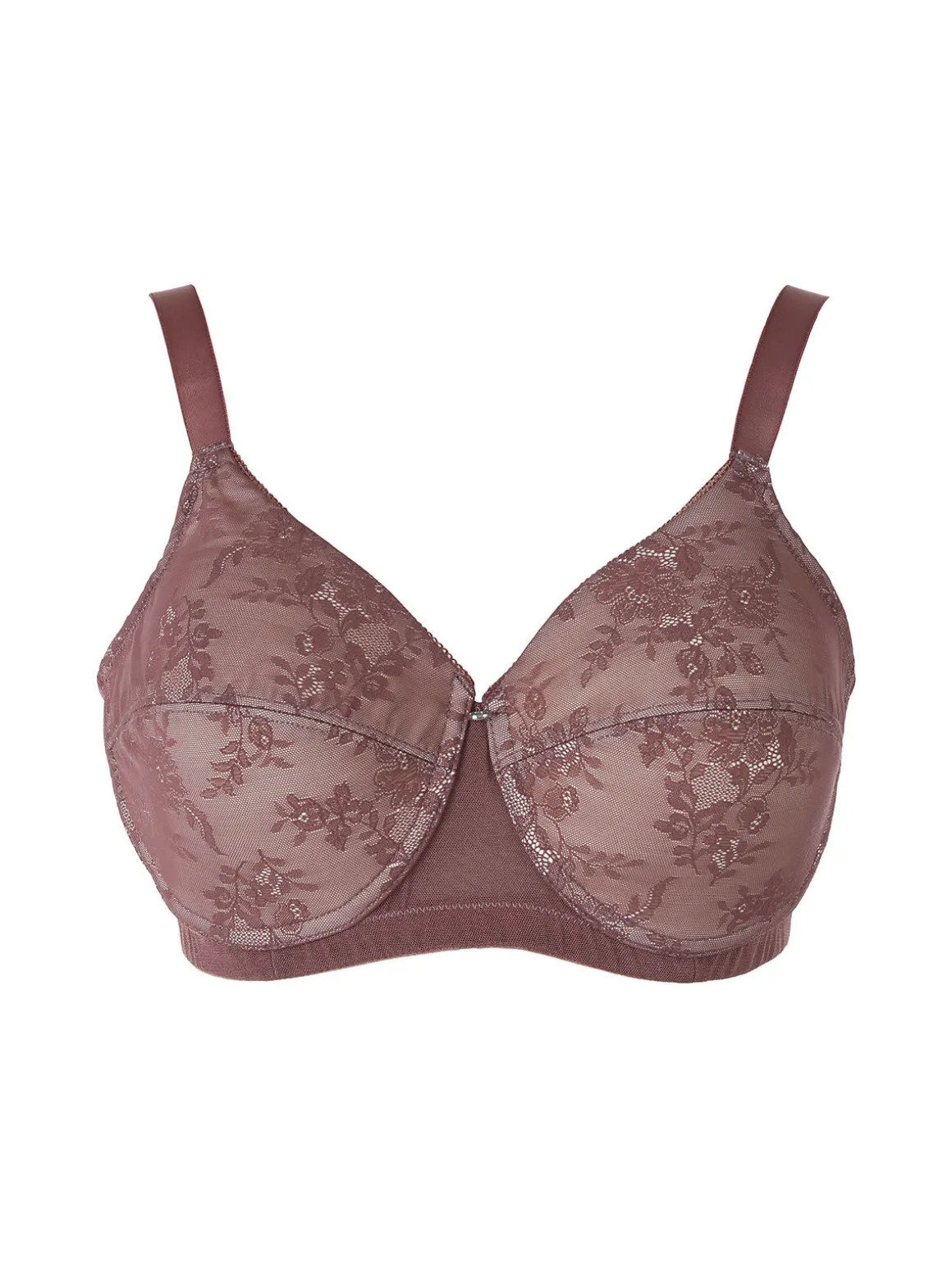 Verde Veronica DR16 Reggiseno donna imbottito senza ferretto coppa D - bordeaux