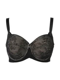 Verde Veronica DR14 Reggiseno preformato con coppe imbottite e ferretto coppa E - nero