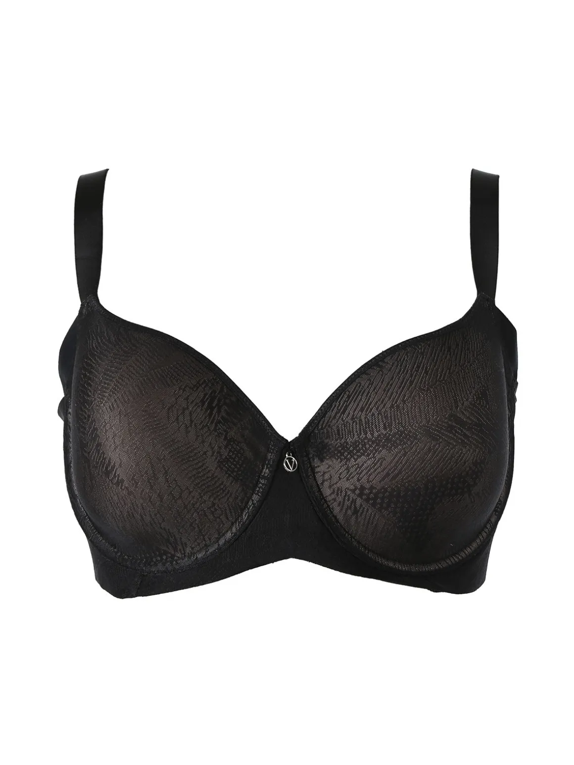 Verde Veronica OD14 Reggiseno con coppe imbottite e ferretto COPPA D - nero