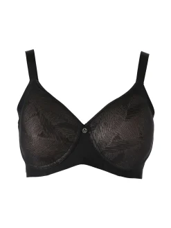 Verde Veronica OD16 Reggiseno donna con coppe imbottite senza ferretto COPPA C - nero