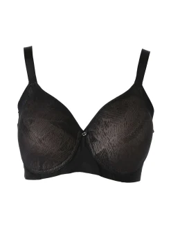 Verde Veronica OD16 Reggiseno donna con coppe imbottite senza ferretto COPPA D - nero