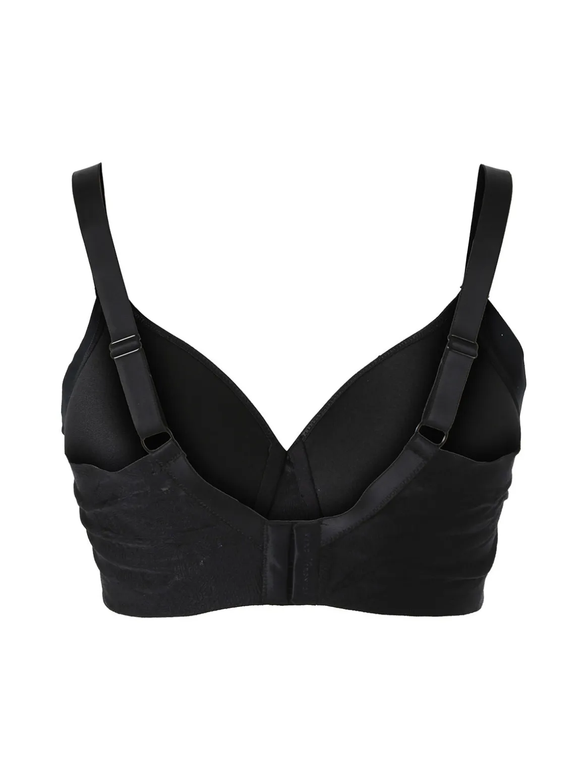 Verde Veronica OD16 Reggiseno donna con coppe imbottite senza ferretto COPPA D - nero