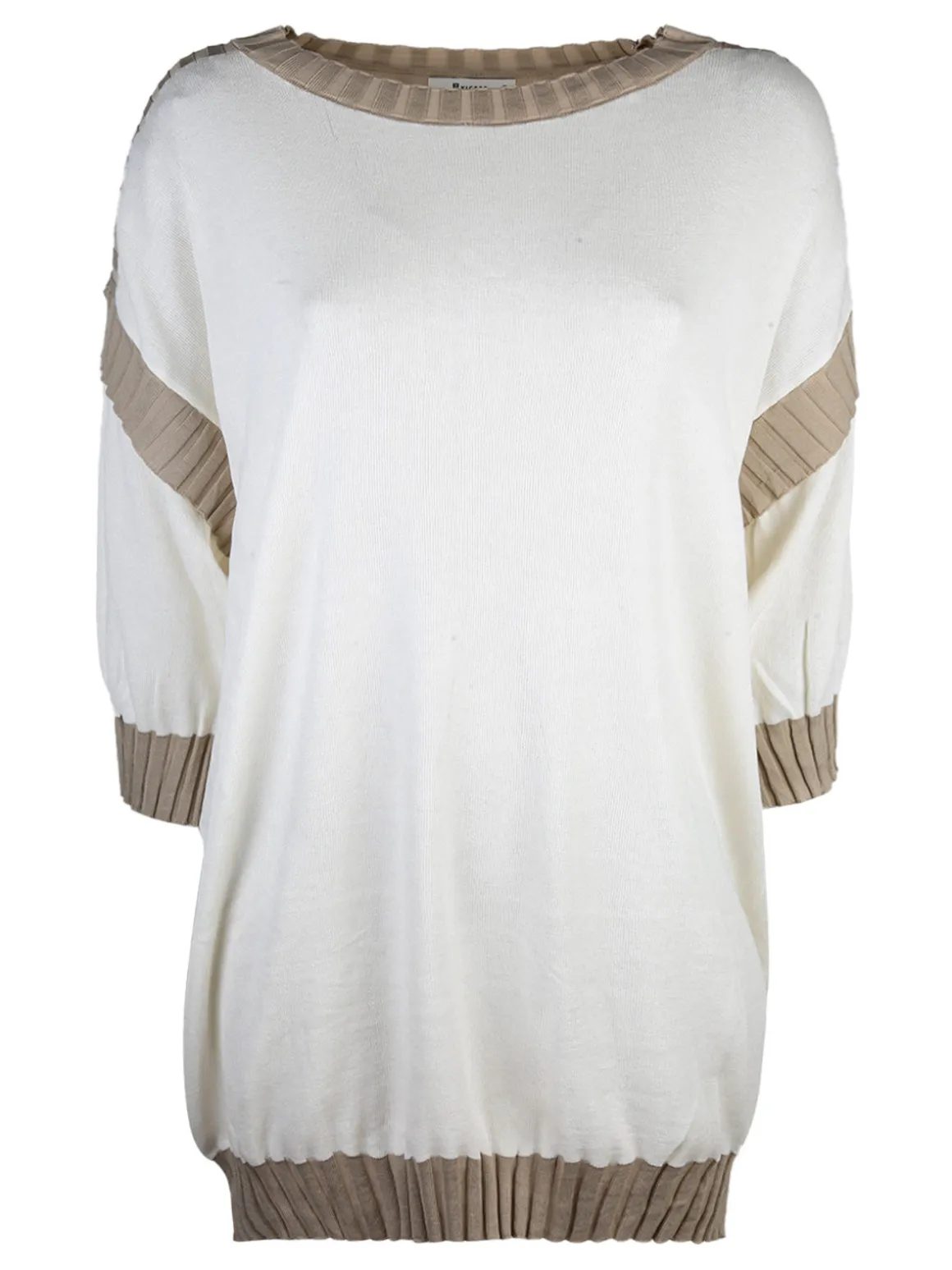 Vicbee Maxi maglia da donna a blocchi di colore