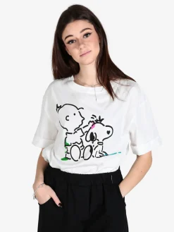 Vicbee T-shirt donna oversize con stampa
