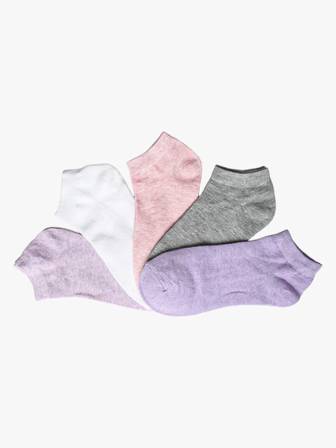 Virtus Confezione da 5 calze fantasmino donna