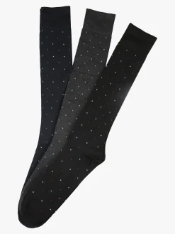 Virtus Confezione da 3 paia di calze lunghe uomo a pois - assortito