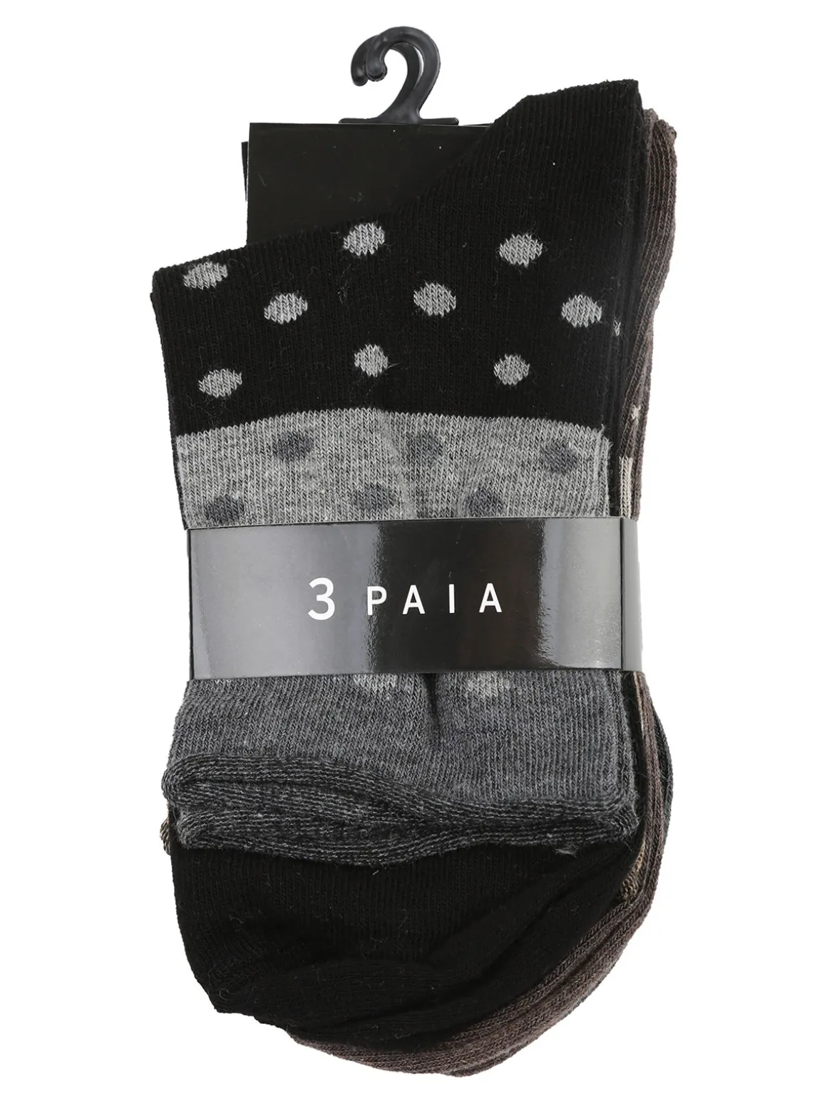 Virtus Confezione da 3 paia di calze corte donna a pois - assortito