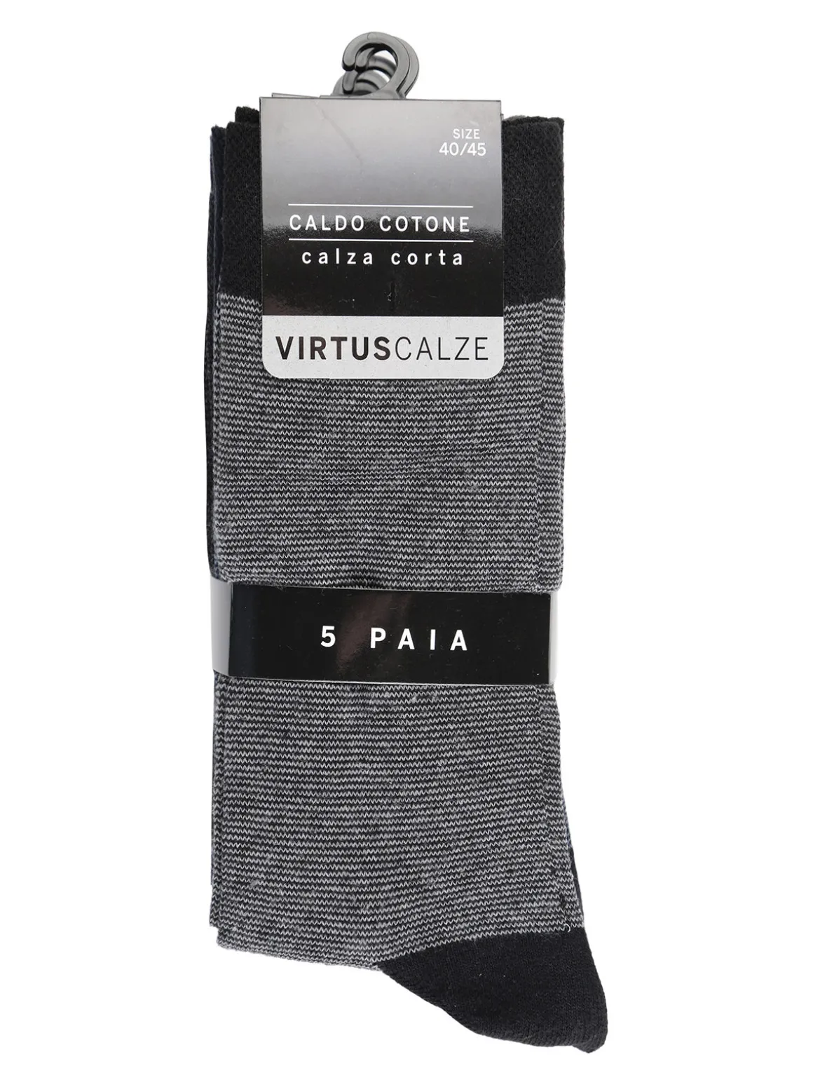 Virtus 5 Paia di calze corte da uomo in caldo cotone