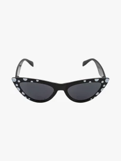 Visionmania Occhiali da sole da bambina a gatto - nero